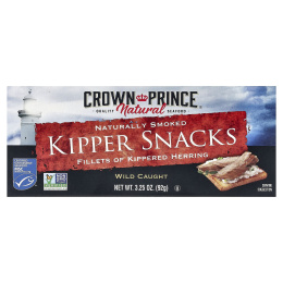 Crown Prince Natural, Закуска из копченой селедки, натуральное копчение, 3,25 унции (92 г)