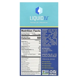 Liquid I.V., Hydration Multiplier, смесь для приготовления электролитов, лимон и лайм, 10 отдельных пакетиков по 16 г (0,56 унции)