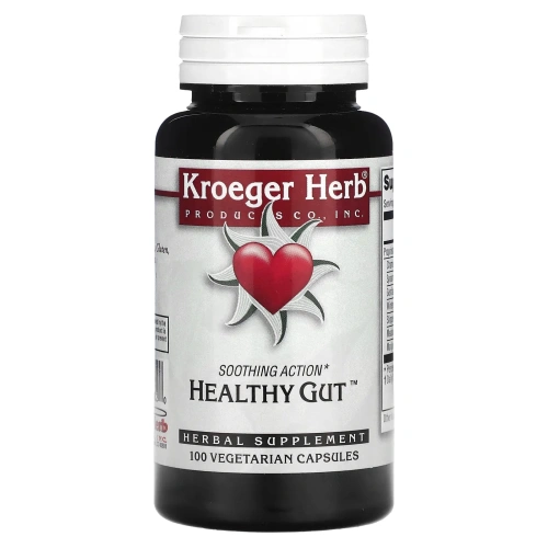 Kroeger Herb Co, Здоровый кишечник, 100 вегетарианских капсул