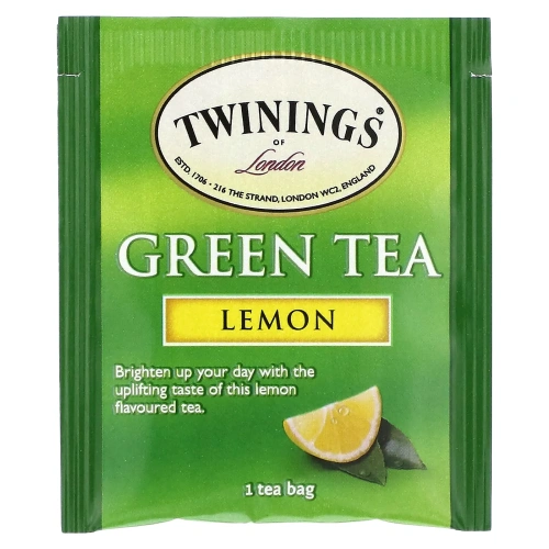 Twinings, Зеленый чай с ароматом лимона, 20 чайных пакетиков, 1,41 унции (40 г)