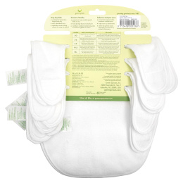Green Sprouts, Stay Dry Bibs, 3-12 Months, White, 10 Pack