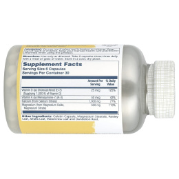 Solaray, Кальций-магний цитрат в соотношении 2:1, 180 капсул