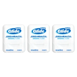 Oral-B, Glide, Pro-Health, оригинальная зубная нить, 3 шт. в упаковке, 50 м (54,6 ярда)