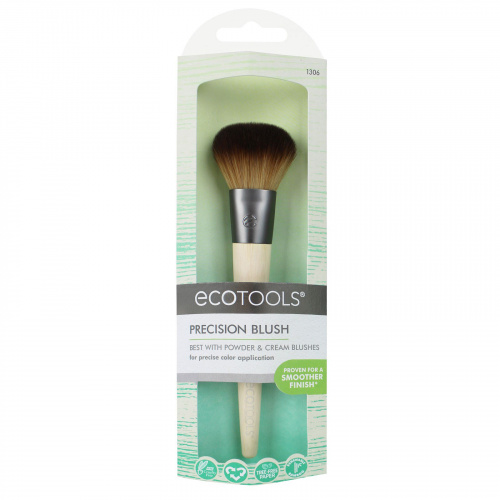 EcoTools, Кисть для аккуратного макияжа, 1 шт