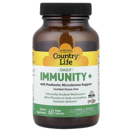 Country Life, Daily, Immunity+, 60 веганских капсул