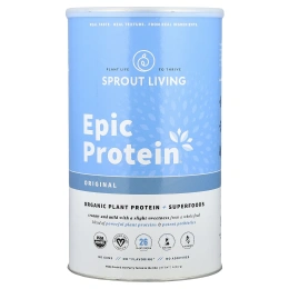 Sprout Living, Epic Protein®, органический растительный протеин и суперфуды, оригинальный, 912 г (2 фунта)
