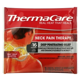 ThermaCare, Облегчение боли в шее, 3 тепловых обертывания для шеи, запястий и плеч