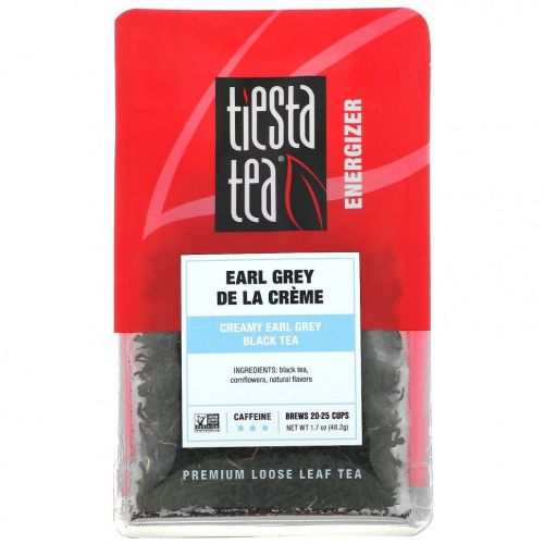Tiesta Tea Company, Рассыпной чай премиального качества, сливочный «Эрл Грей», черный чай, 48,2 г (1,7 унции)
