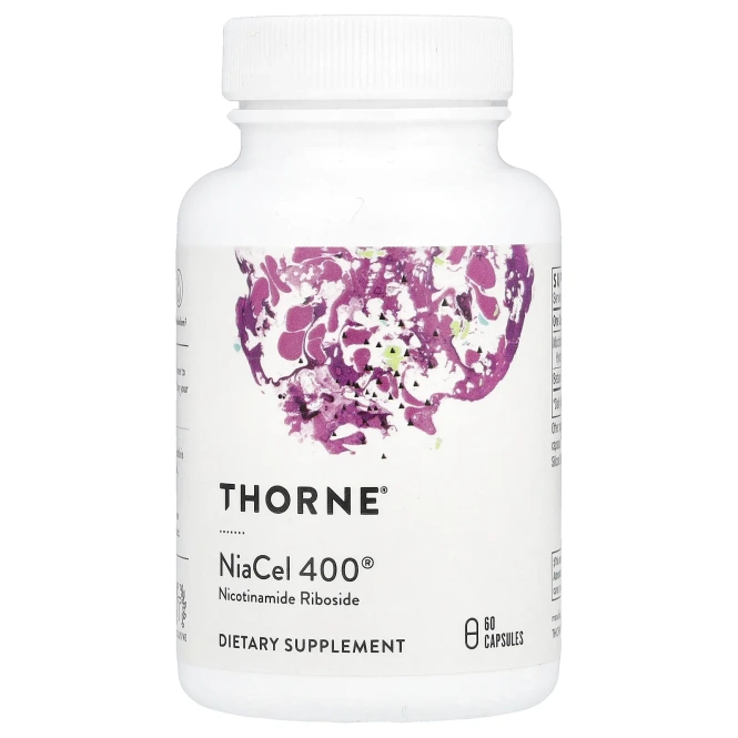 Thorne Research, NiaCel 400, 60 капсул