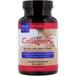 Neocell super Collagen с витамином C Тип 1 и 3, 6000 мг, 120 таблеток