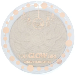 J.Cat Beauty, You Glow Girl, запеченый хайлайтер, оттенок YGG105 «Лунный свет», 8,5 г
