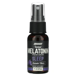 Onnit, мелатонин быстрого действия, лаванда, 3 мг, 29 мл (1 жидкая унция)