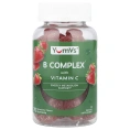 YumVs, комплекс витаминов группы B с витамином C в жевательных таблетках, со вкусом клубники, 70 жевательных таблеток