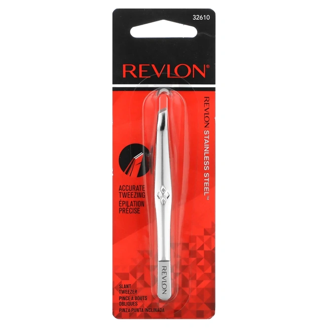 Revlon, Пинцет со скошенными кончиками, 1 шт.
