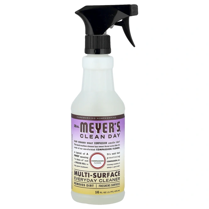 Mrs. Meyers Clean Day, Универсальное средство для ежедневного очищения, цветок сострадания, 473 мл (16 жидк. Унций)