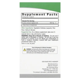 Nature's Answer, Лопух, трава полного спектра, 500 мг, 90 капсул на растительной основе