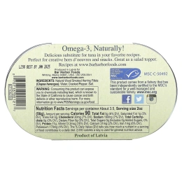 Bar Harbor, Филе дикой сельди, приправленное треснутым перцем, 6,7 унции (190 г)