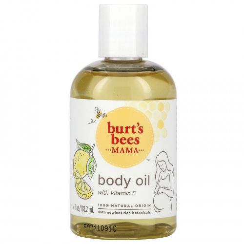 Burt's Bees, Mama, масло для тела с витамином E, 118,2 мл (4 жидк. Унции)