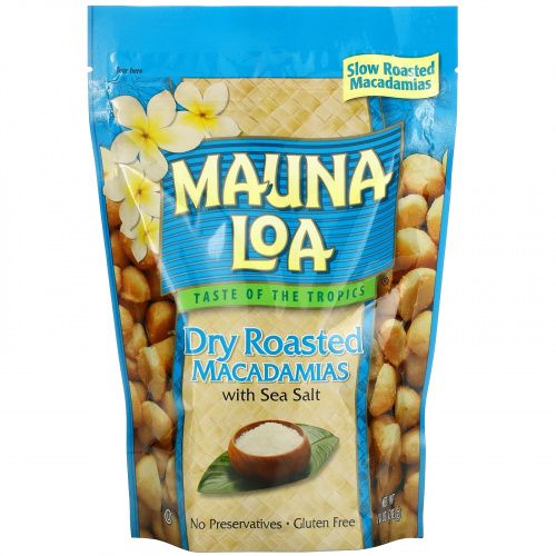 Mauna Loa, Dry Roasted Macadamias with Sea Salt, 10 oz (283 g)