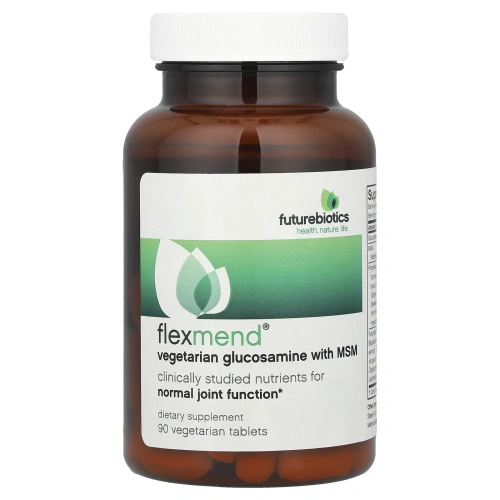 FutureBiotics, FlexMend, вегетарианский глюкозамин с МСМ, 90 вегетарианских капсул