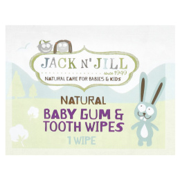 Jack n' Jill, Натуральные влажные салфетки для десен и зубов младенца, 25 салфеток в индивидуальных упаковках