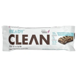 Ready, Clean Protein Bar, темный шоколад, кокос и миндаль, 12 батончиков, 53 г (1,87 унции)