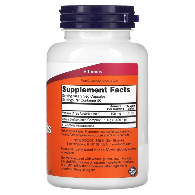 Now Foods Цитрусовые биофлавоноиды 100 капсул