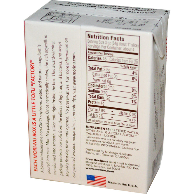 Mori-Nu, Шелковый тофу, мягкий, 12 унций (340 г)