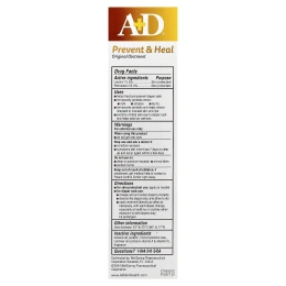 A+D, Prevent & Heal Original Oint, мазь от опрелостей и средство для защиты кожи, 113 г (4 унции)