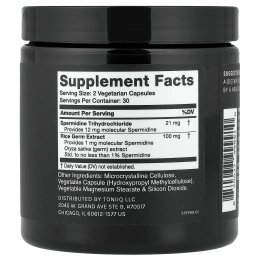 Toniiq, Spermidin+, 60 капсул