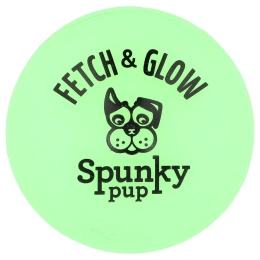 Spunky Pup, Fetch & Glow, шарик, средний, 1 шт.