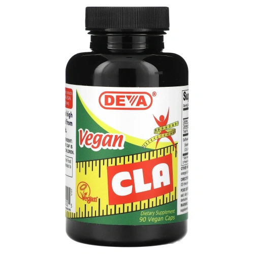 Deva, Веганская CLA (конъюгированная линолевая кислота), 90 капсул на растительной основе