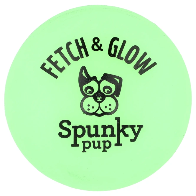 Spunky Pup, Fetch & Glow, шарик, средний, 1 шт.