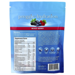 Preggie, Hydration, ягодное ассорти, 20 пакетиков по 4 г (0,14 унции)