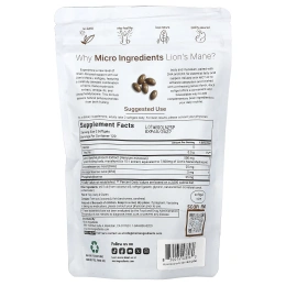 Micro Ingredients, ежовик гребенчатый с омега-3 (ДГК и ЭПК) фосфатидилсерином, лимон, 240 капсул