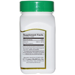 21st Century, E-200, натуральный продукт, 110 мягких капсул