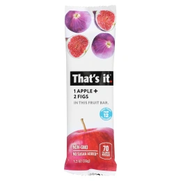That's It, Фруктовый батончик, яблоко + инжир, 12 батончиков, 35 г (1,2 унции)