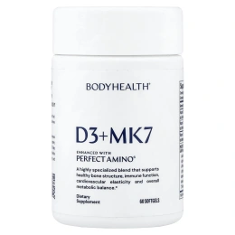 BodyHealth, D3 и MK7, 60 капсул