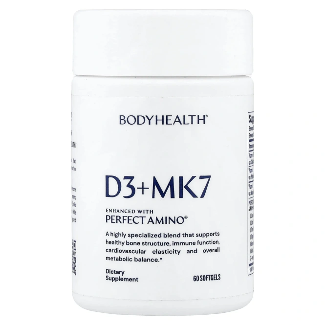 BodyHealth, D3 и MK7, 60 капсул