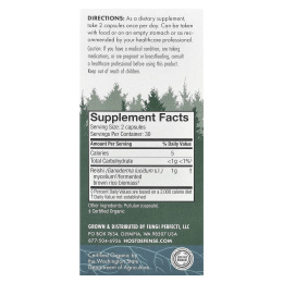 Fungi Perfecti, "Трутовик для защиты организма" из серии "Грибы для защиты организма", грибной препарат на основе трутовика для поддержания здоровья сердца, 60 капсул в растительной оболочке