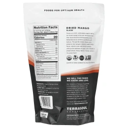 Terrasoul Superfoods, сушеное манго, несульфированный, 454 г (16 унций)