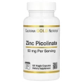 California Gold Nutrition, Пиколинат цинка, 50 мг, 120 растительных капсул