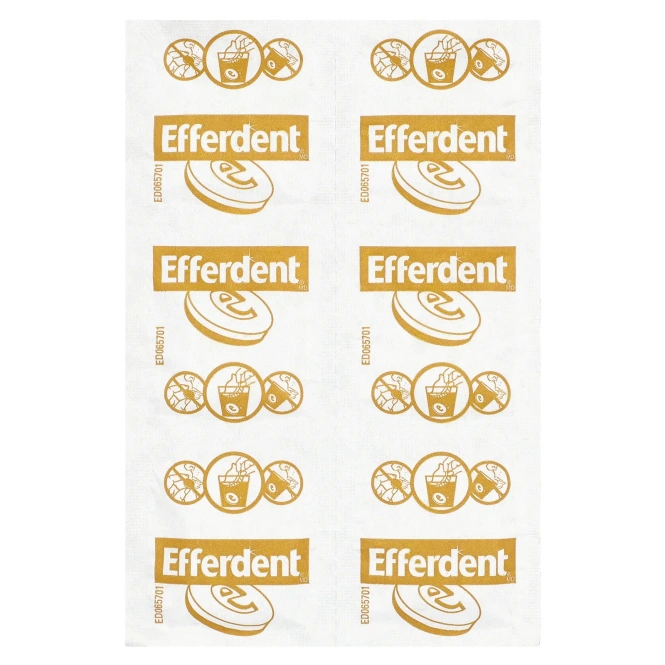 Efferdent, Антибактериальное очищающее средство для зубных протезов, ночное очищение, 90 таблеток