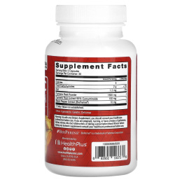 Health Plus, Turmeric Curcumin With BioPerine, Extra Strength, 90 Capsules