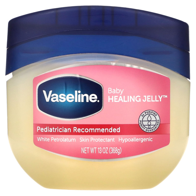 Vaseline, Мазь для защиты детской кожи Baby Healing Jelly, 368 г