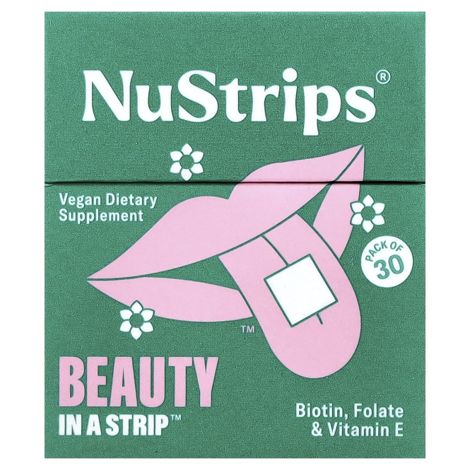 NuStrips, Beauty In A Strip™, сладкая клубника, 30 полосок