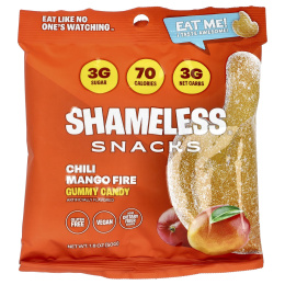 Shameless Snacks, жевательные конфеты, со вкусом чили и манго, 6 пакетиков по 50 г (1,8 унции)