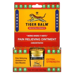 Tiger Balm, Экстрасильная обезболивающая мазь, 0.63 унций (18 г)