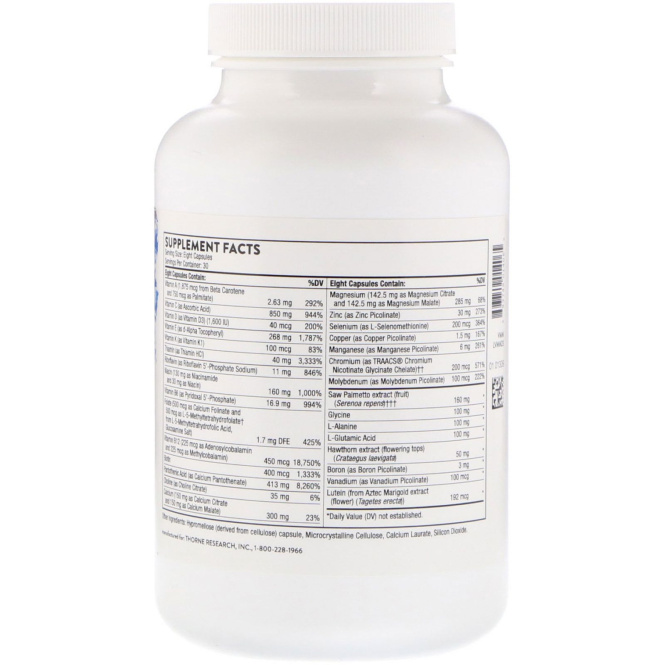 Thorne Research, Комплексные витамины для мужчин Al's Formula, 240 капсул