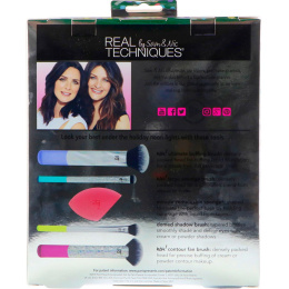 Real Techniques, Лимитированная коллекция, неоновые огни, набор для нанесения макияжа на все лицо, 5 предметов